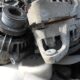 Car Alternator Removed From Car Vehicle After Roadside Service