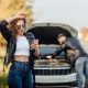 couple who are in need of roadside assistance