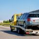 car on a tow truck