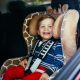 child seated in a car seat