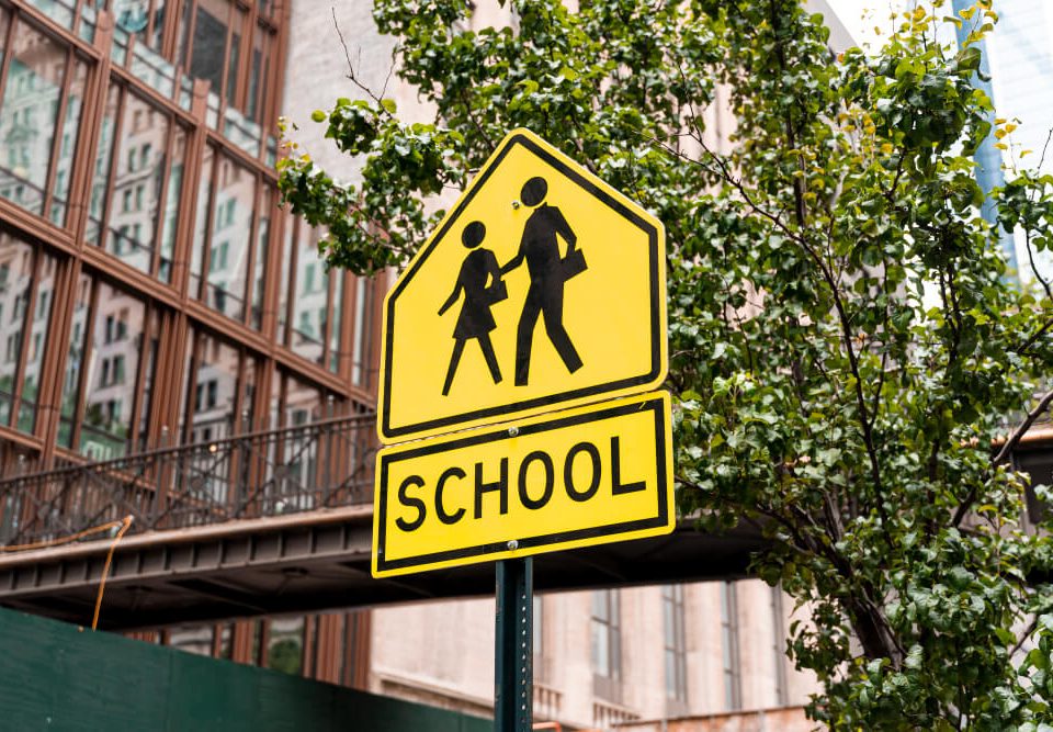 school zone sign