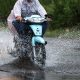motorcycle in the rain