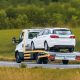 towing with a flatbed tow truck
